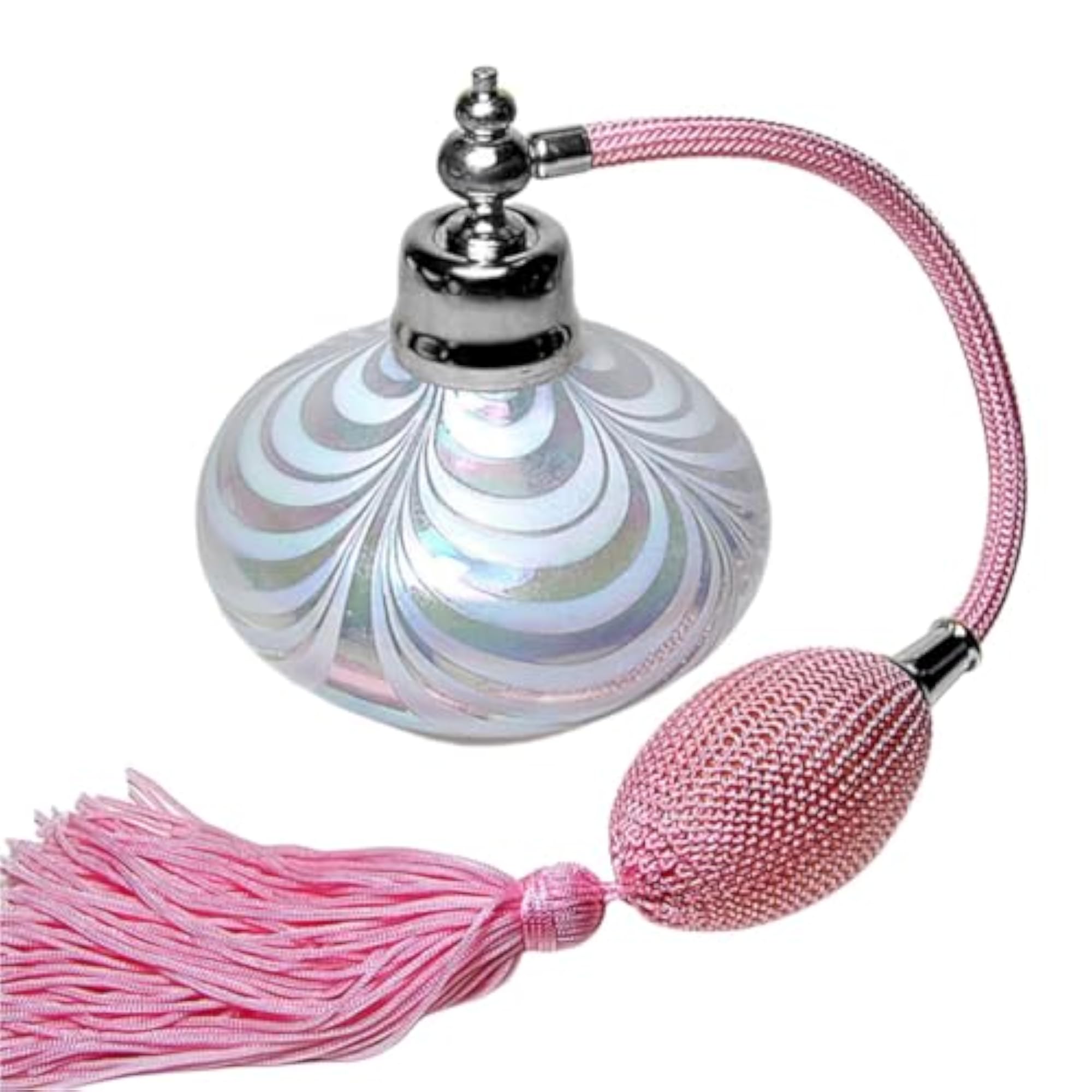 Vintage Refillable Spray Bottle with Squeeze and Tassel